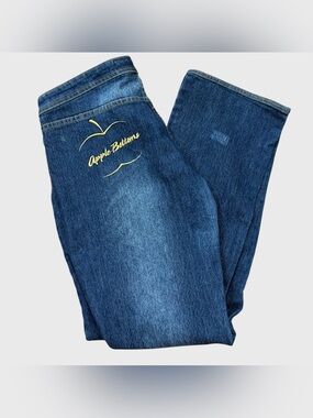 Vintage Y2K Apple Bottoms Jeans Low Rise Size 12
